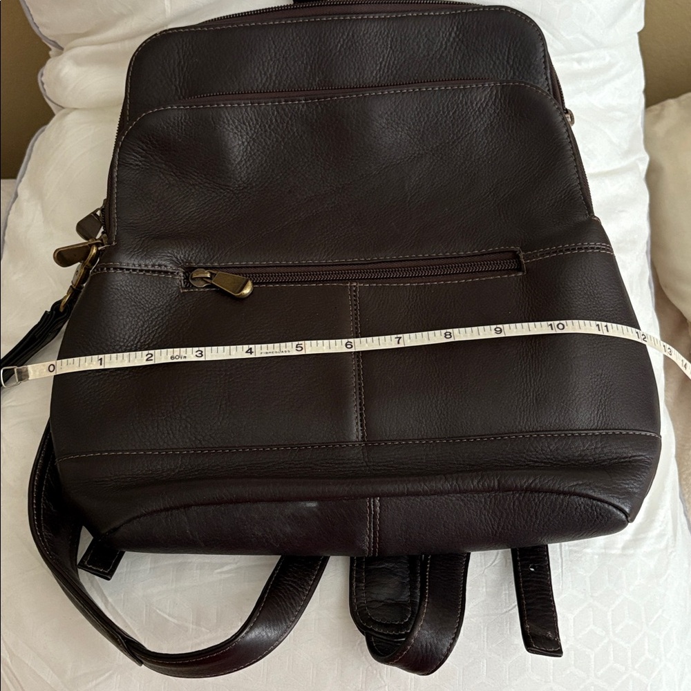 Le Donne Brown Leather Backpack - Picture 6 of 6